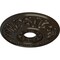 Ekena Millwork Valletta Ceiling Medallion (Fits Canopies up to 3 1/2"), 18"OD x 3 1/2"ID x 1"P, Stone Hearth CM18VLSHF - alternate 2